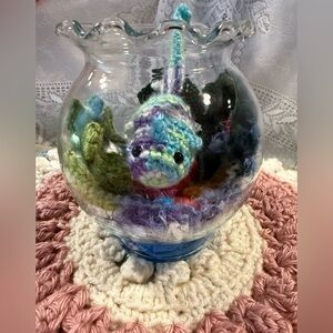 Handcrafted Multicolor Fish decor